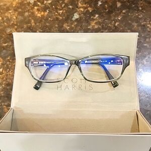 Scott Harris Eyeglass Frames. Darker Green plastic frames.